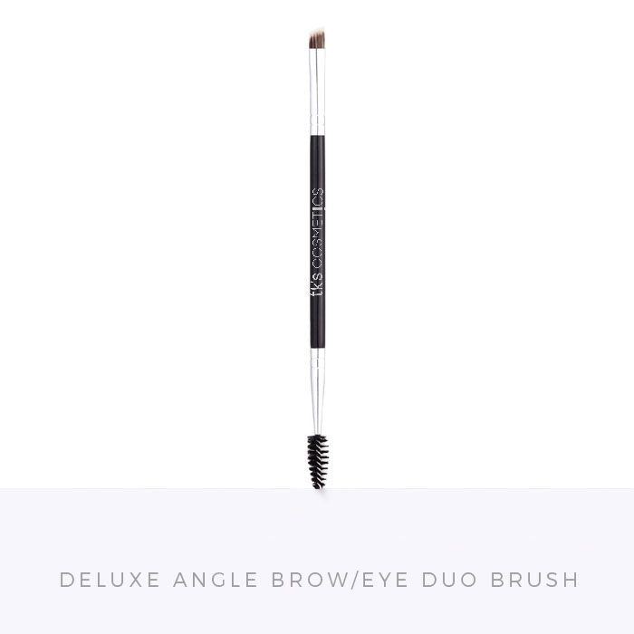 TK's Deluxe Angle Brow/Eye Liner Duo Brush - TK's Cosmetics 